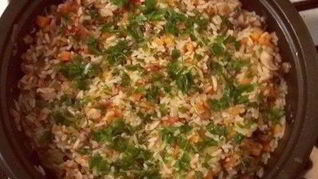 Рецепт Грибного ризотто с овощами