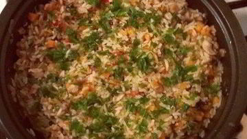 Рецепт Грибного ризотто с овощами