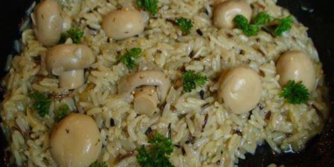 Рецепт итальянского ризотто с маринованными грибами и сыром джюгас