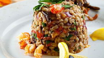 Рецепт Перлового ризотто Розовый жемчуг