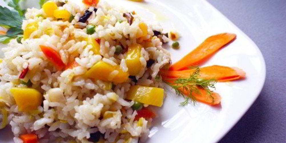 Как приготовить пестрое овощное ризотто