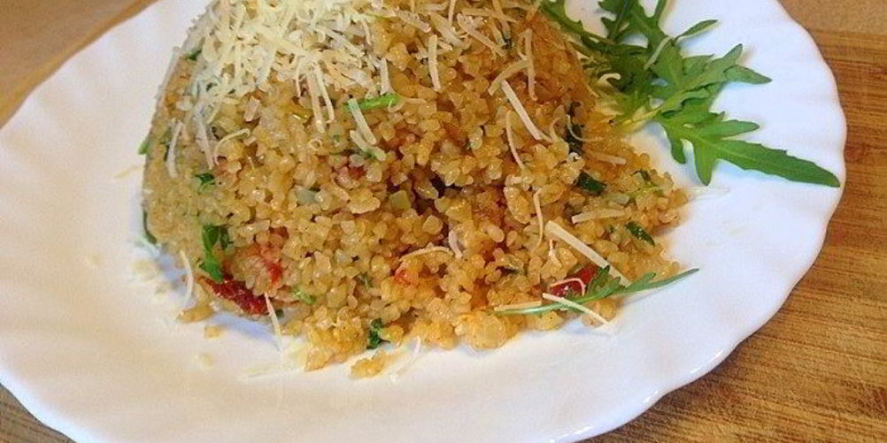 Как приготовить ризотто из булгура с рукколой