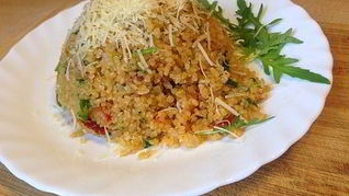 Рецепт Ризотто из булгура с рукколой