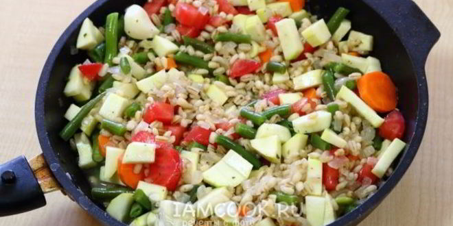 Рецепт ризотто из перловки