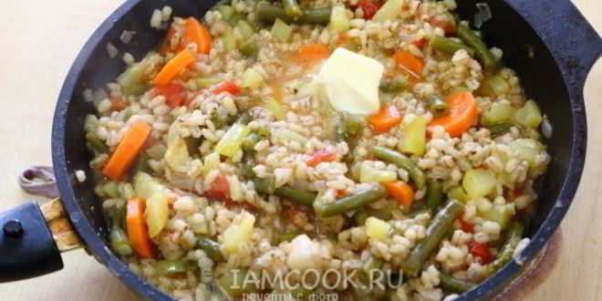 Рецепт ризотто из перловки