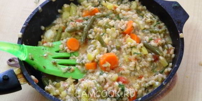 Рецепт ризотто из перловки