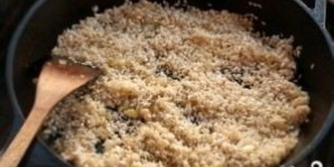 Рецепт ризотто с белыми грибами