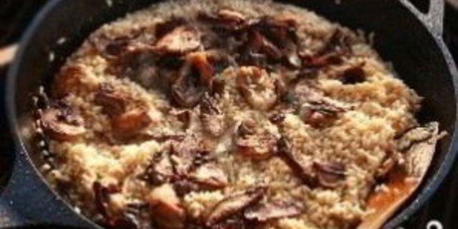 Рецепт ризотто с белыми грибами