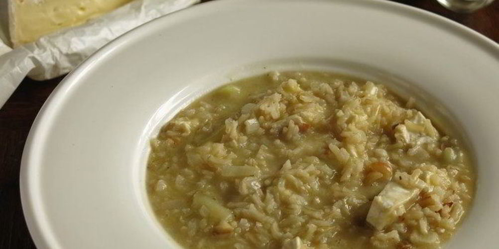 Как приготовить ризотто с бурым рисом и камамбером