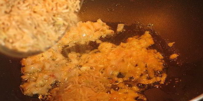 Рецепт ризотто с бурым рисом и камамбером