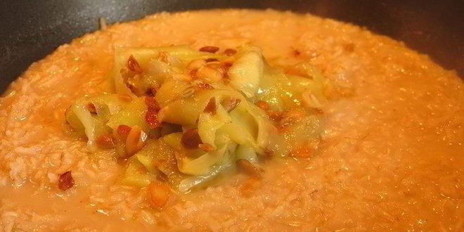 Рецепт ризотто с бурым рисом и камамбером