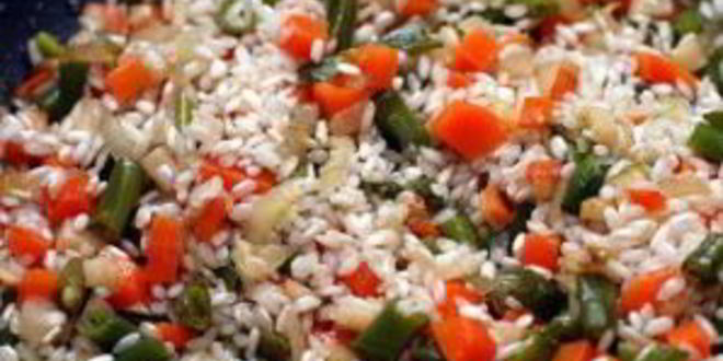 Рецепт ризотто с фасолью