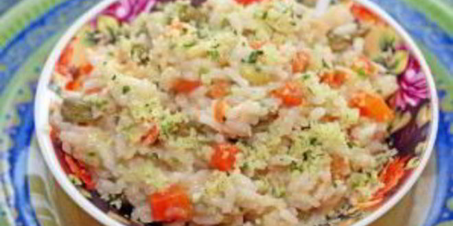 Рецепт ризотто с фасолью