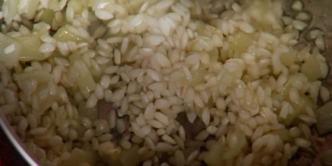 Рецепт ризотто с гребешками