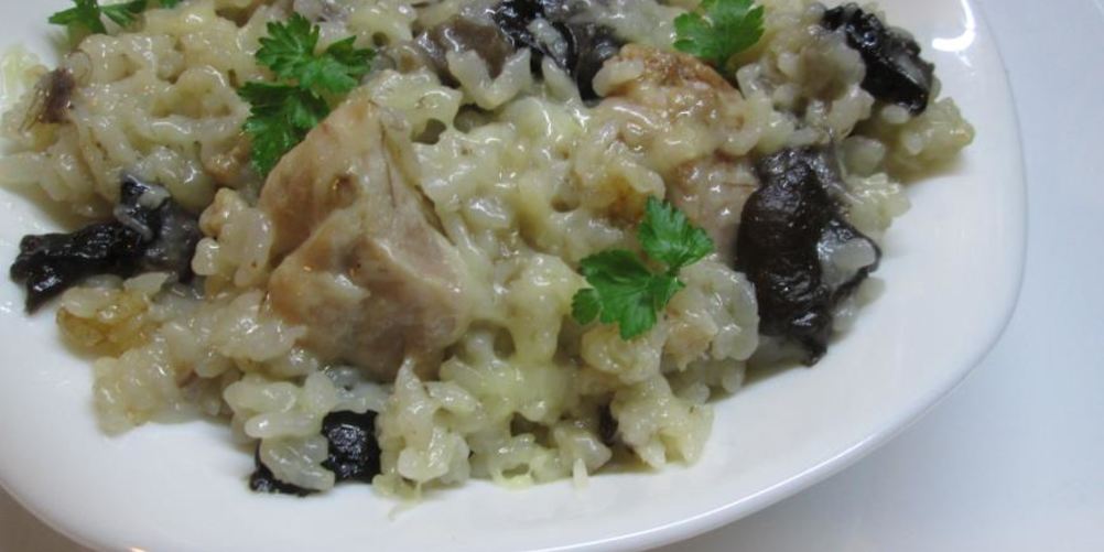 Как приготовить ризотто с грибами и курицей