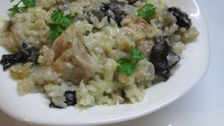 Рецепт Ризотто с грибами и курицей