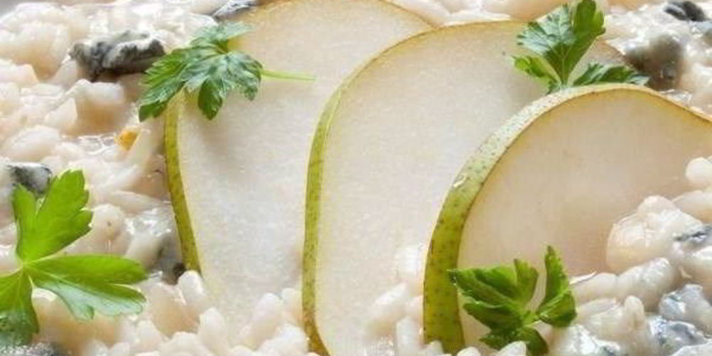 Как приготовить ризотто с грушами и синим сыром