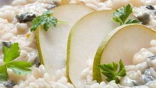 Рецепт Ризотто с грушами и синим сыром