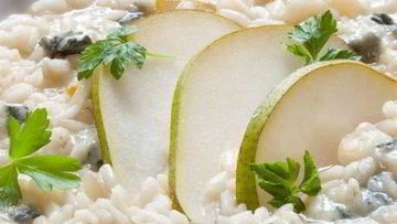 Рецепт Ризотто с грушами и синим сыром