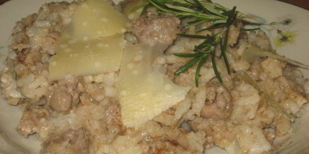 Как приготовить ризотто с корицей и колбасками