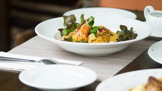 Рецепт Ризотто с креветками и гребешками