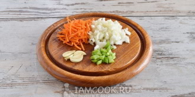 Рецепт ризотто с курицей и овощами