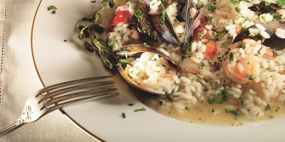 Как приготовить ризотто с мидиями и креветками