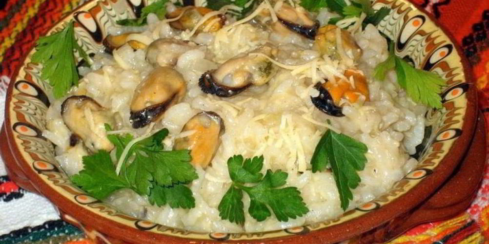 Как приготовить ризотто с мидиями