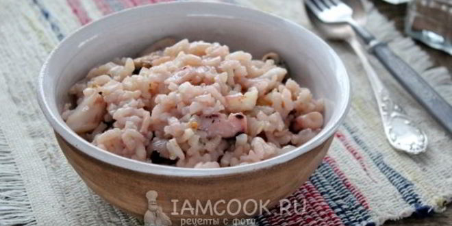 Рецепт ризотто с морепродуктами в мультиварке