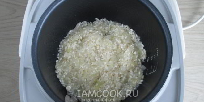 Рецепт ризотто с морепродуктами в мультиварке