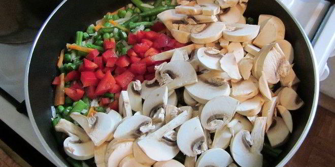 Рецепт ризотто с овощами