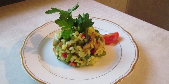Рецепт ризотто с овощами
