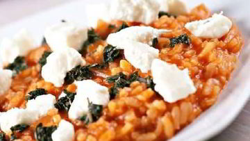 Рецепт Ризотто с томатами и брынзой