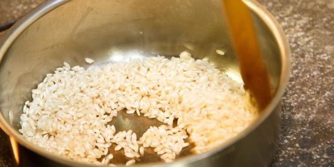 Рецепт ризотто с тыквой и копченой утиной грудкой