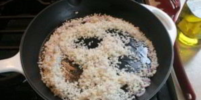 Рецепт ризотто с тыквой и шпинатом