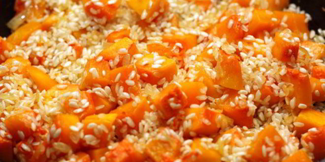 Рецепт ризотто с тыквой