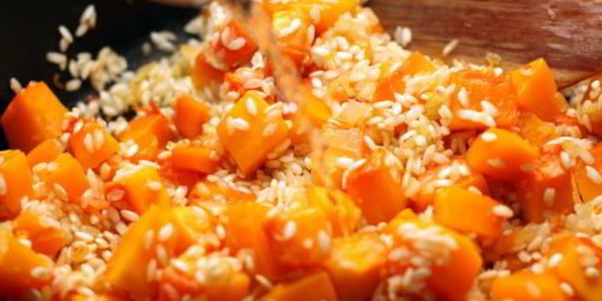 Рецепт ризотто с тыквой