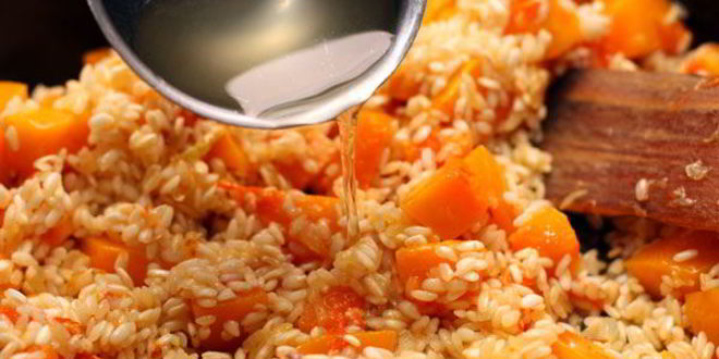 Рецепт ризотто с тыквой