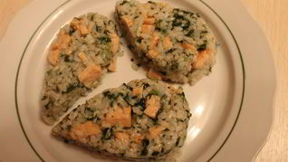 Рецепт Ризотто со шпинатом и семгой