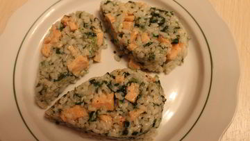 Рецепт Ризотто со шпинатом и семгой