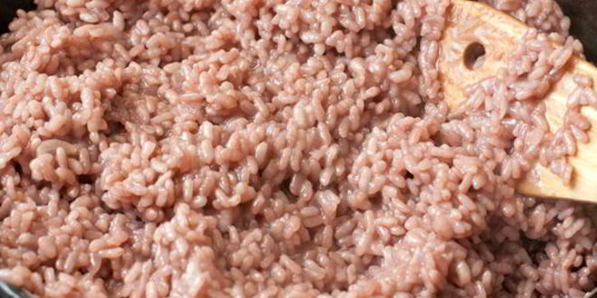 Рецепт ризотто со свеклой и горгонзолой