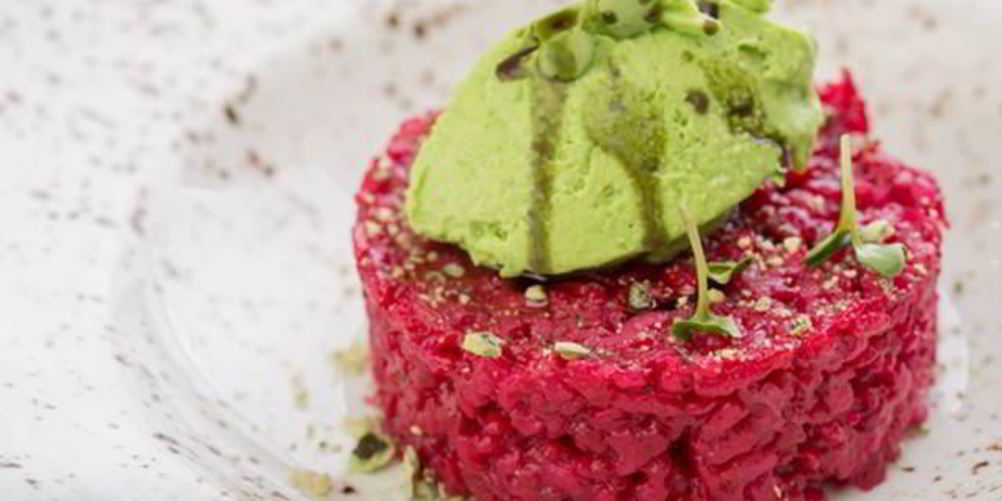 Как приготовить розовый ризотто с горошком