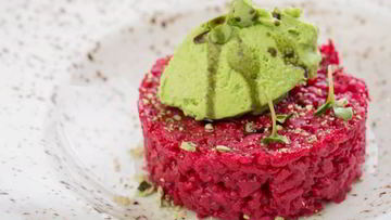 Рецепт Розового ризотто с горошком