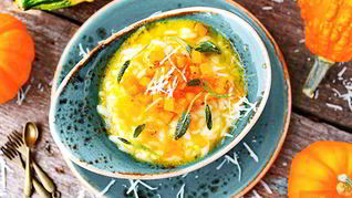 Рецепт Тыквенного ризотто с шалфеем