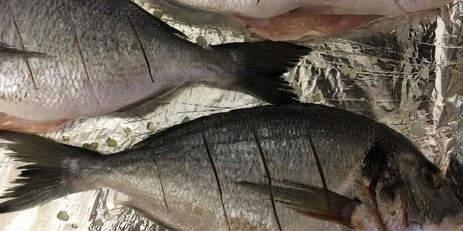 Рецепт дорады с овощным гарниром