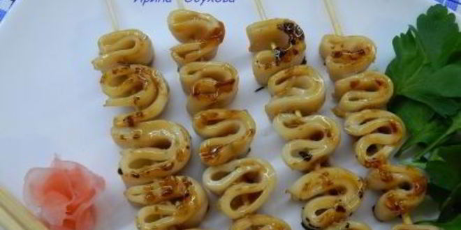 Рецепт кальмаров в соусе терияки