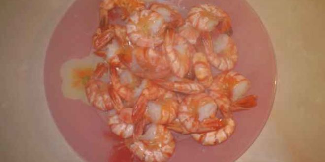 Рецепт креветок жареных с чесноком
