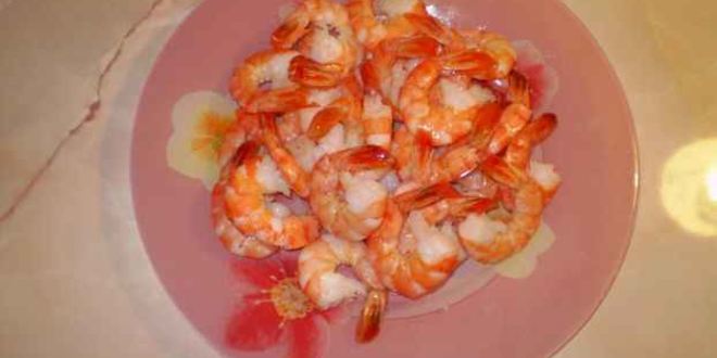 Рецепт креветок жареных с чесноком
