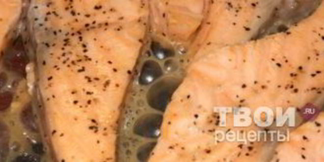Рецепт лосося под рыбным соусом