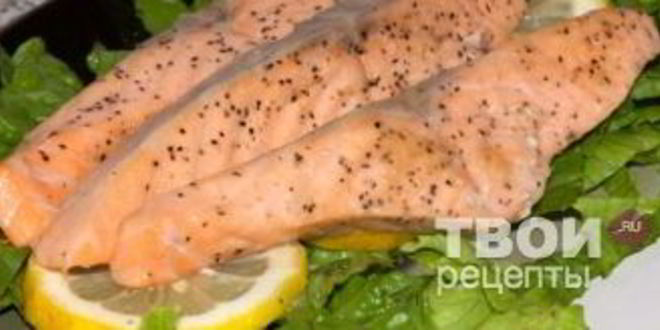 Рецепт лосося под рыбным соусом